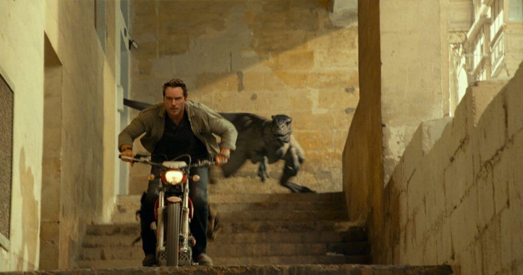 jurassic world dominion chase scene