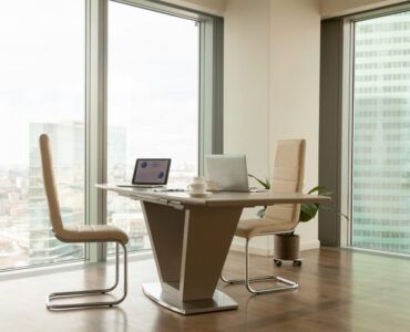 modern workplace office desks