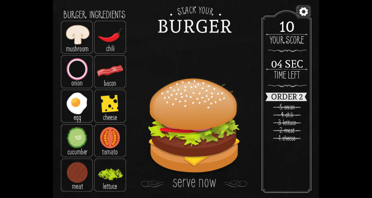 Burger Maker online kids game