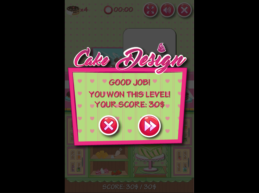 cake design kids game