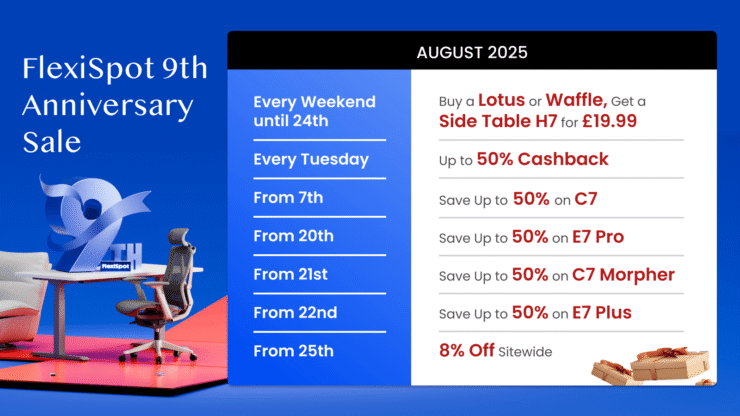 FlexiSpot's Anniversary Promotion